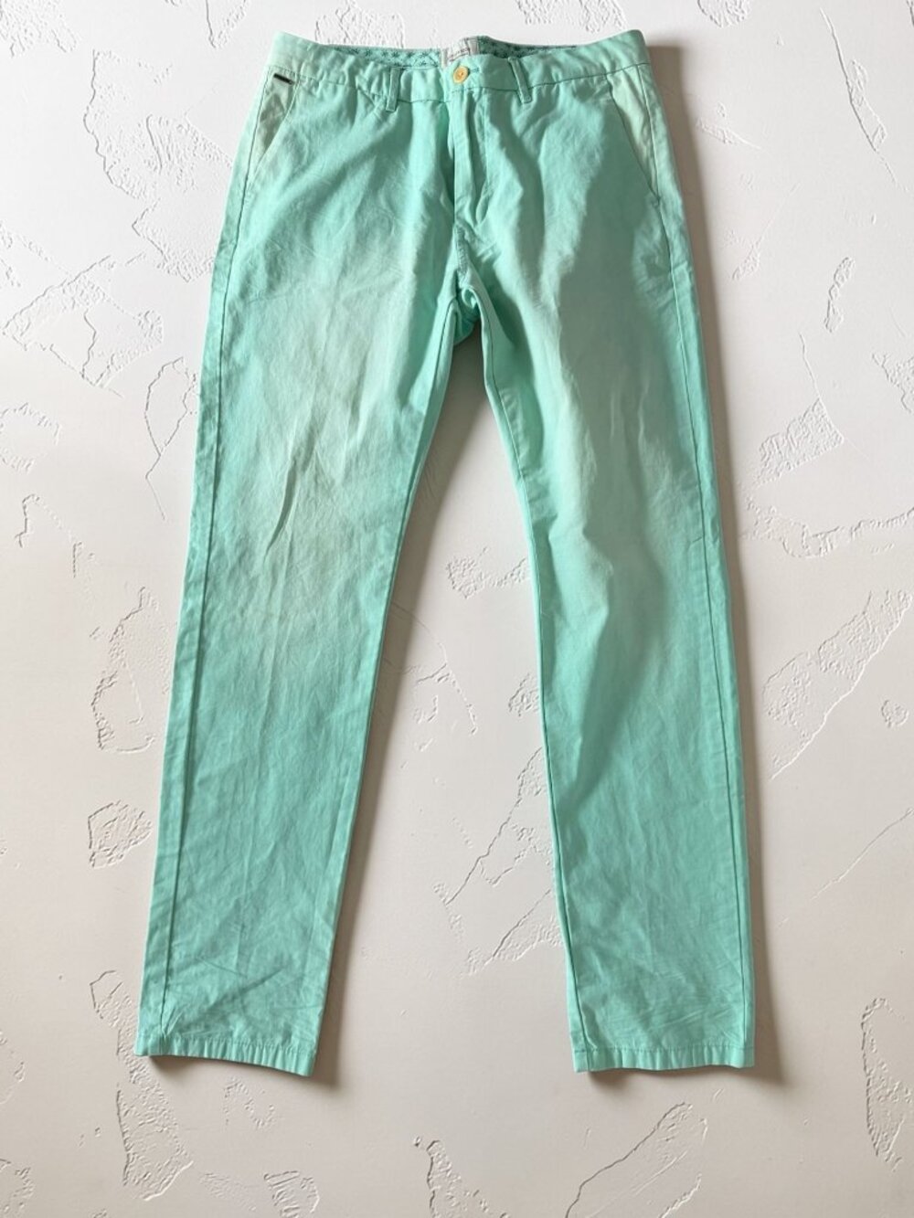 SCOTCH & SODA Men’s Stuart Green Distressed Casual Pants Size 32 x 32